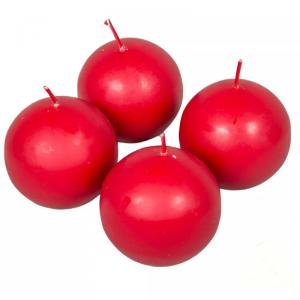 Mártott Gömb Gyertya 60 mm - Bordó