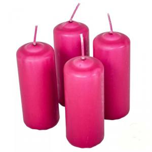 Mártott Henger Gyertya 40x100 mm - Magenta