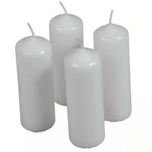 Mártott Henger Gyertya 40x120 mm - Fehér