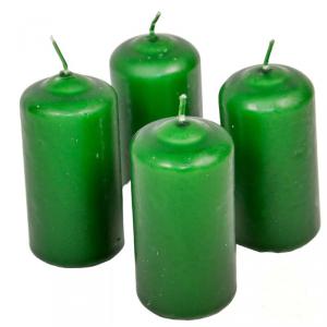 Mártott Henger Gyertya 40x80 mm - Zöld