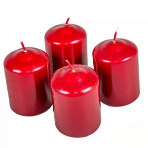 Mártott Henger Gyertya 50x75 mm - Bordó