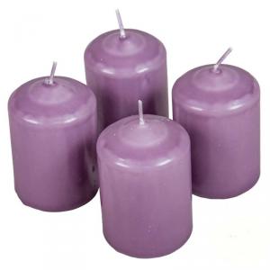 Mártott Henger Gyertya 50x75 mm - Halvány Lila