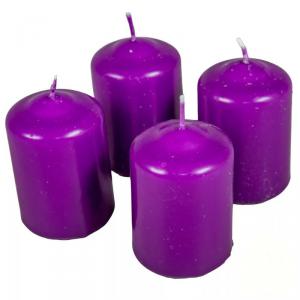Mártott Henger Gyertya 50x75 mm - Lila