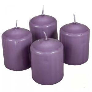 Mártott Henger Gyertya 60x80 mm - Halvány Lila