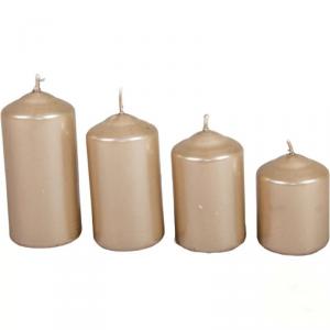Metál 40 mm Lépcsős Gyertya szett - Homok