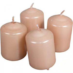 Metál Adventi gyertya szett 40x60mm - Lazac