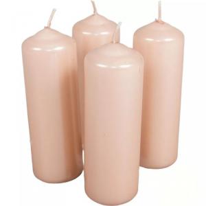 Metál henger gyertya szett 40x120mm - Lazac