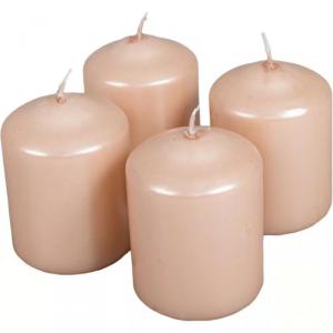 Metál henger gyertya szett 60x80mm - Lazac