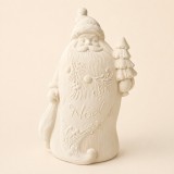 Noël feliratú Mikulás kerámiapor figura – natúr vagy festett