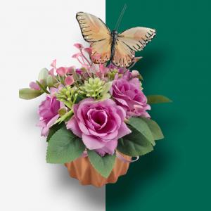 Nyári asztaldísz pillangóval