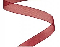Organza szalag 10mmx20m - Bordó