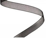 Organza szalag 10mmx20m - Fekete