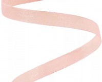 Organza szalag 10mmx20m - Púder rózsaszín