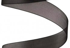 Organza szalag 20mmx20m - Fekete