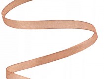 Organza szalag 6mmx20m - Púder bézs