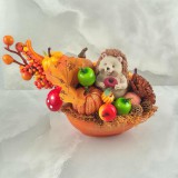 Őszi Sünis asztaldísz 02