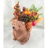 Őszi Sünis Nagy Kaspó asztaldísz