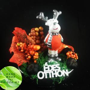 Őszi szarvasos asztaldísz