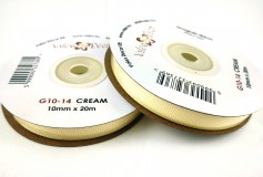 Ripsz szalag 10mmx20m - Krém