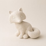 Róka kerámiapor figura – natúr vagy festett