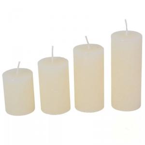 Rusztikus 40 mm Lépcsős Gyertya szett - Ivory