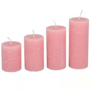 Rusztikus 40 mm Lépcsős Gyertya szett - Mályva