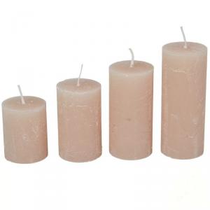 Rusztikus 40 mm Lépcsős Gyertya szett - Világos Bézs