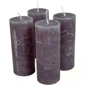 Rusztikus Gyertya 40 x 100 mm - Szürke szett