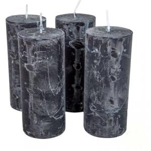 Rusztikus Gyertya 50 x 120 mm - Fekete szett