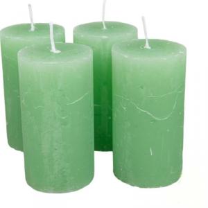 Rusztikus Gyertya 50 x 90 mm - Menta szett