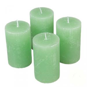 Rusztikus Gyertya 60 x 100 mm - Menta szett