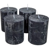 Rusztikus Gyertya 60 x 80 mm - Fekete szett