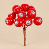 Strasszos csipkebogyó pick 15 cm