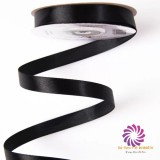 Szatén szalag 12mmx22,86m - Fekete