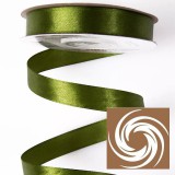Szatén szalag 12mmx22,86m - Olívazöld