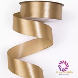 Szatén szalag 25mmx22,86m - Aranybarna