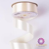 Szatén szalag 25mmx22,86m - Ekrü