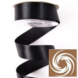 Szatén szalag 25mmx22,86m - Fekete