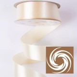 Szatén szalag 25mmx22,86m - Krém