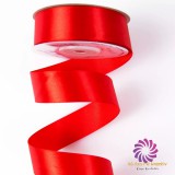 Szatén szalag 25mmx22,86m - Piros