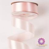 Szatén szalag 25mmx22,86m - Púder Rózsaszín