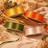 Szatén szalag 3 mm × 50 m – Meleg és őszi árnyalatok