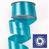 Szatén szalag 38mmx22,86m - Aqua Kék