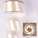 Szatén szalag 38mmx22,86m - Ekrü