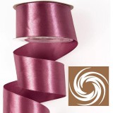 Szatén szalag 38mmx22,86m - Padlizsánlila