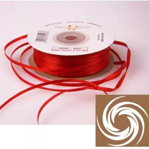 Szatén szalag 3mmx91,44m - Piros