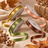 Szatén szalag 6 mm × 22,86 m – Meleg és őszi árnyalatok