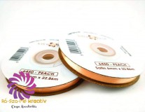 Szatén szalag 6mmx22,86m - Barack