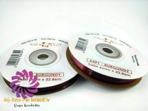 Szatén szalag 6mmx22,86m - Bordó