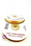 Szatén szalag 6mmx22,86m - Pasztel Narancssárga